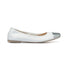 Ballerine bianche e argento effetto laminato in pelle Primopiano, Donna, SKU w015000047, Immagine 0